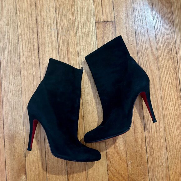 Christian Louboutin Suede Ankle Boots - Picture 1 of 4